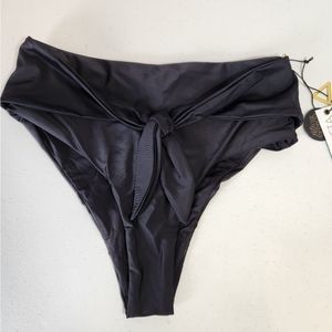 Womens Swiminista black classy bikini bottoms size medium M